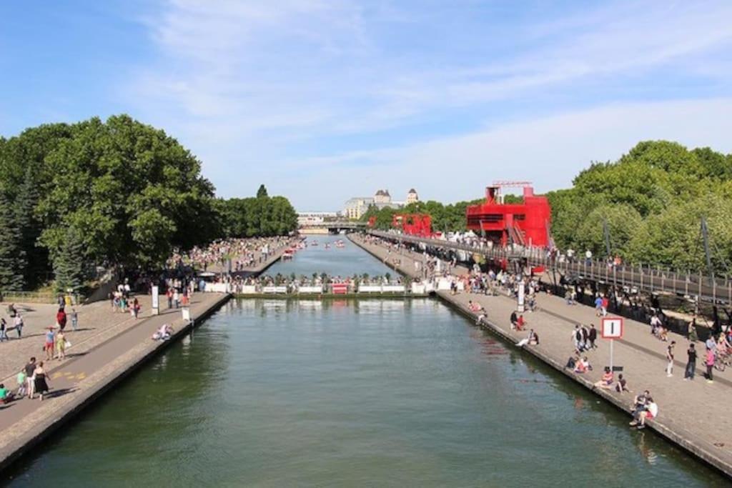 Ferienwohnung Logement Entier Vue Sur Canal Paris Exterior foto
